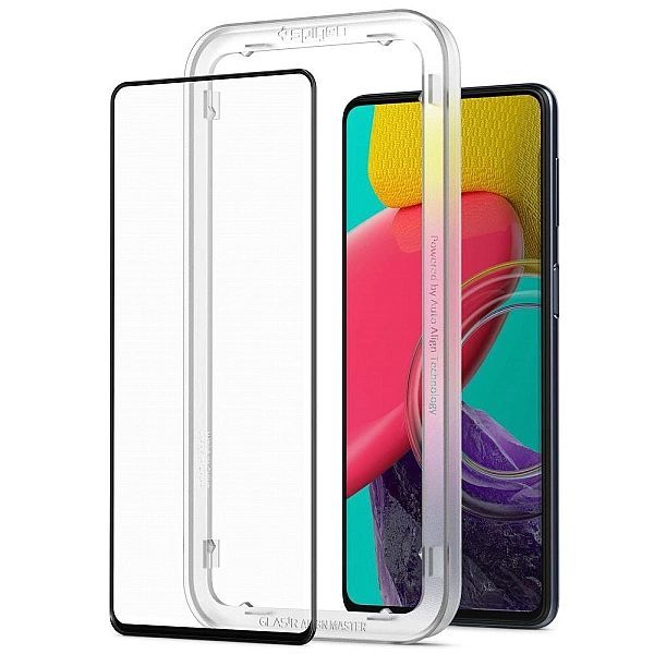 Szkło hartowane Spigen Alm Glass Fc na Samsung Galaxy M53/5g - czarne