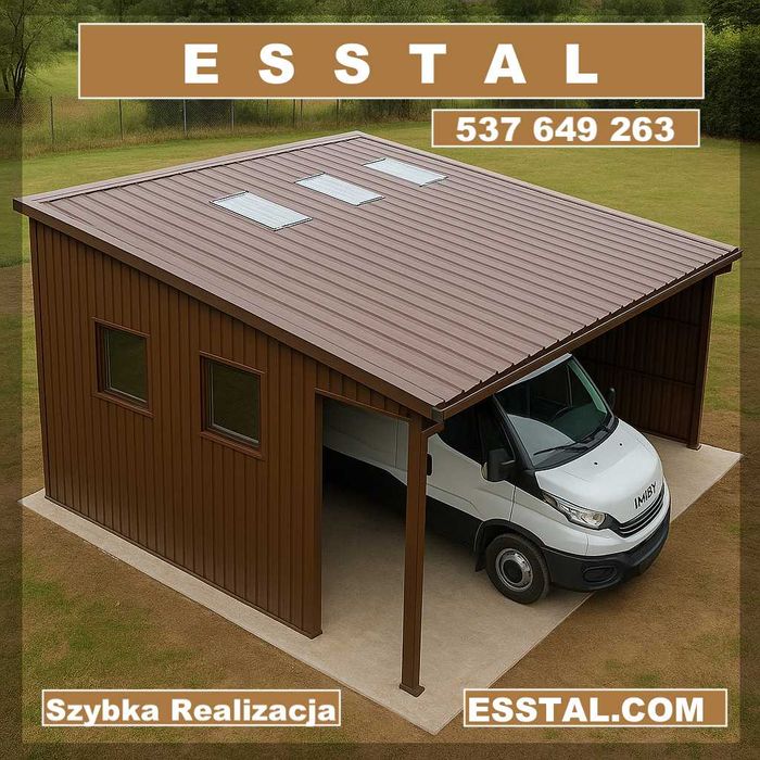 Carport - BLASZAK  | Garaż Blaszany| Wiata |Schowek|Wiatka – ESSTAL*