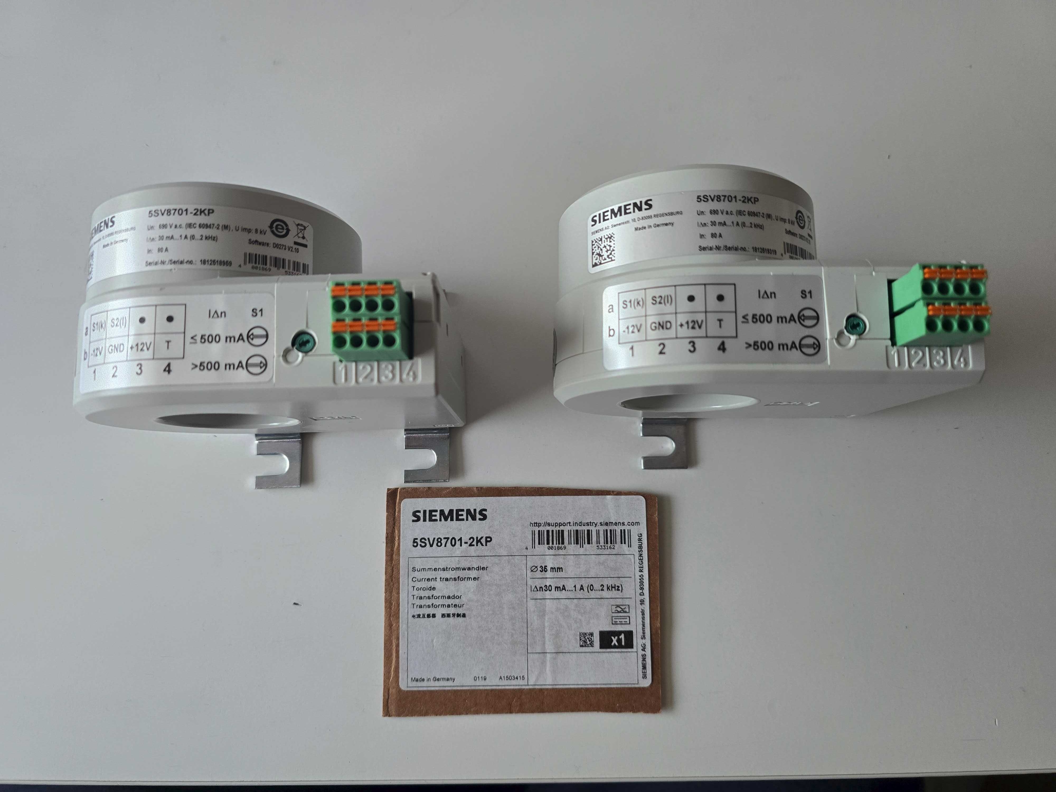 Przekładnik prądowy sumujący - 5SV8701-2KP - Siemens - SUPER CENA