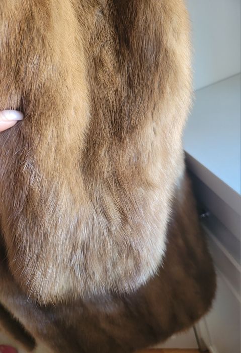 Futro piękne karmelowe norka