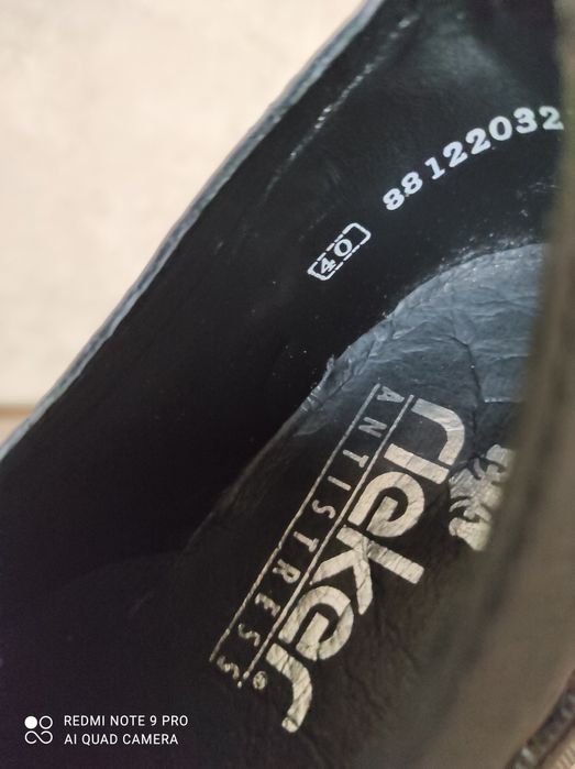 Rieker лаковані туфлі лофери броги НОВІ 40р (26см)