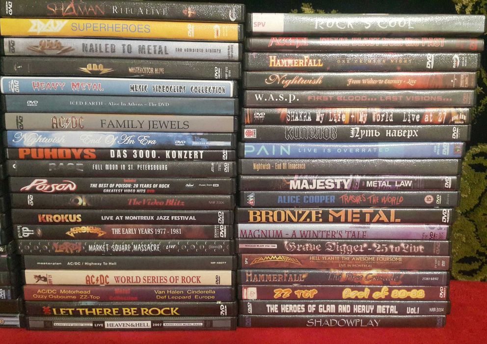 DVD диски с музыкой - Hard Rock, Heavy Metal