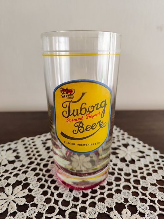 Kolekcjonerska szklaneczka pokal do piwa Tuborg specjal beer  PRL