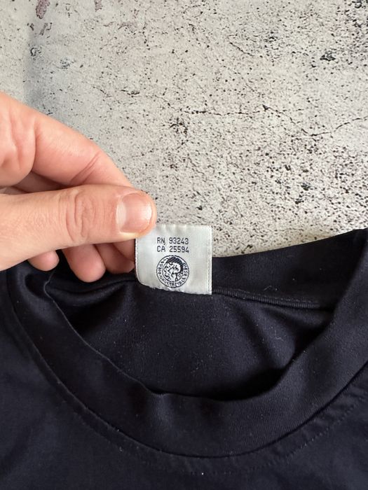 Винтажная синяя футболка Diesel оригинал Размер М