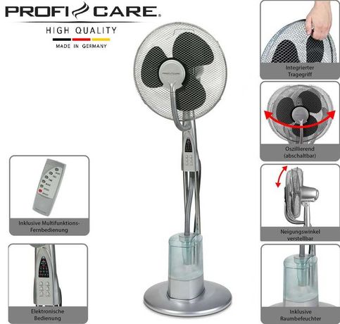 Вентилятор напольный с увлажнением воздуха PROFI CARE(GERMANY) 85W