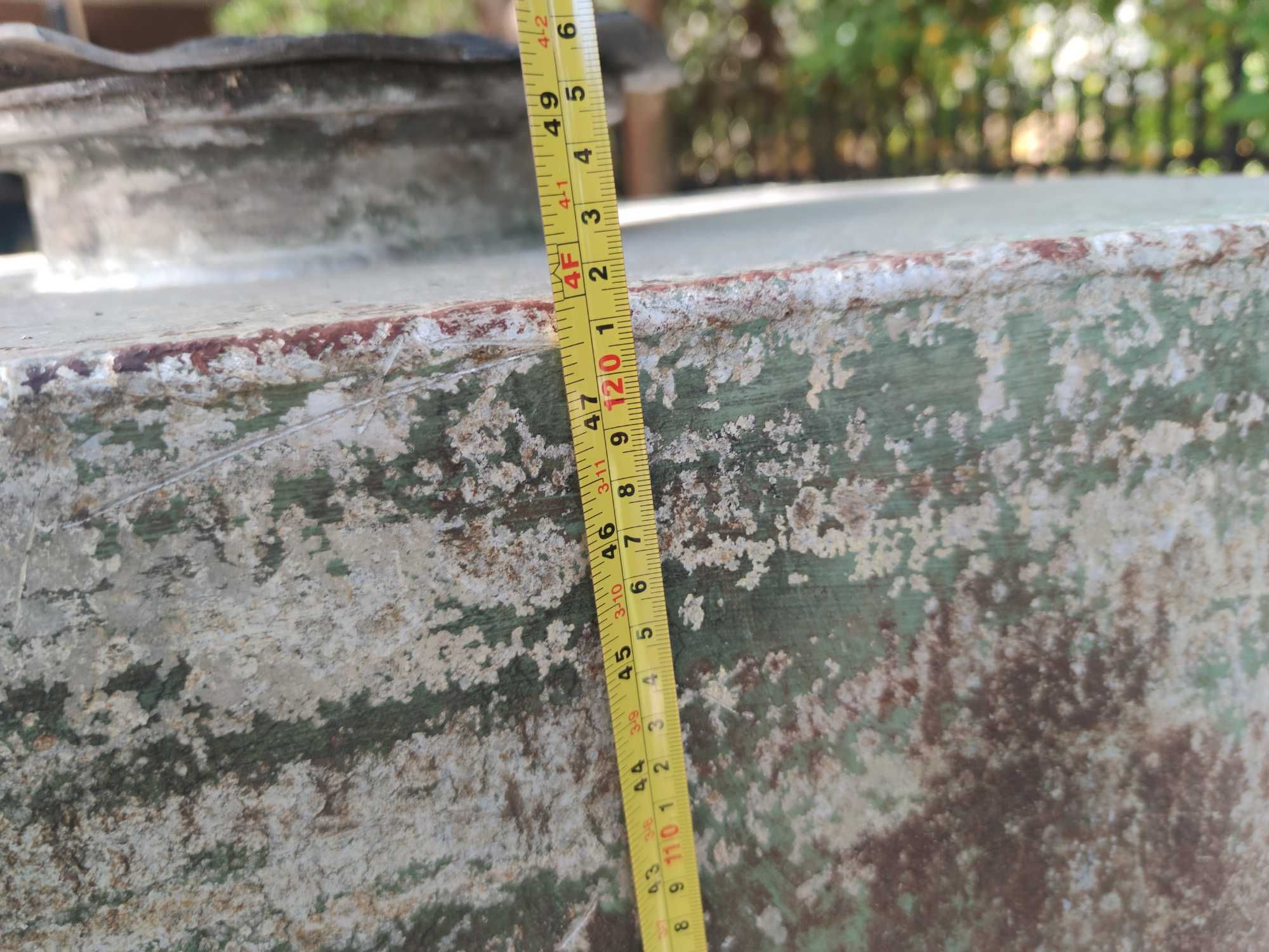 Zbiornik aluminiowy na paliwo, deszczówkę - ok 420 Litrów (120/59/58)