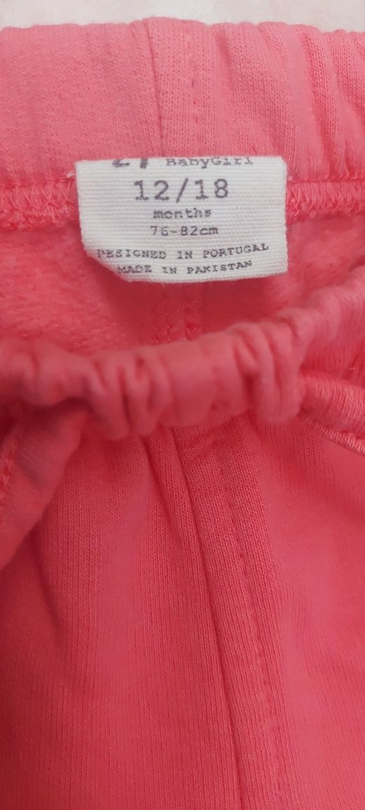Calças rosa salmão Zippy - 12/18 meses