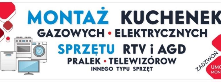Montaż kuchenek gazowych /płyt elektrycznych/indukcyjnych