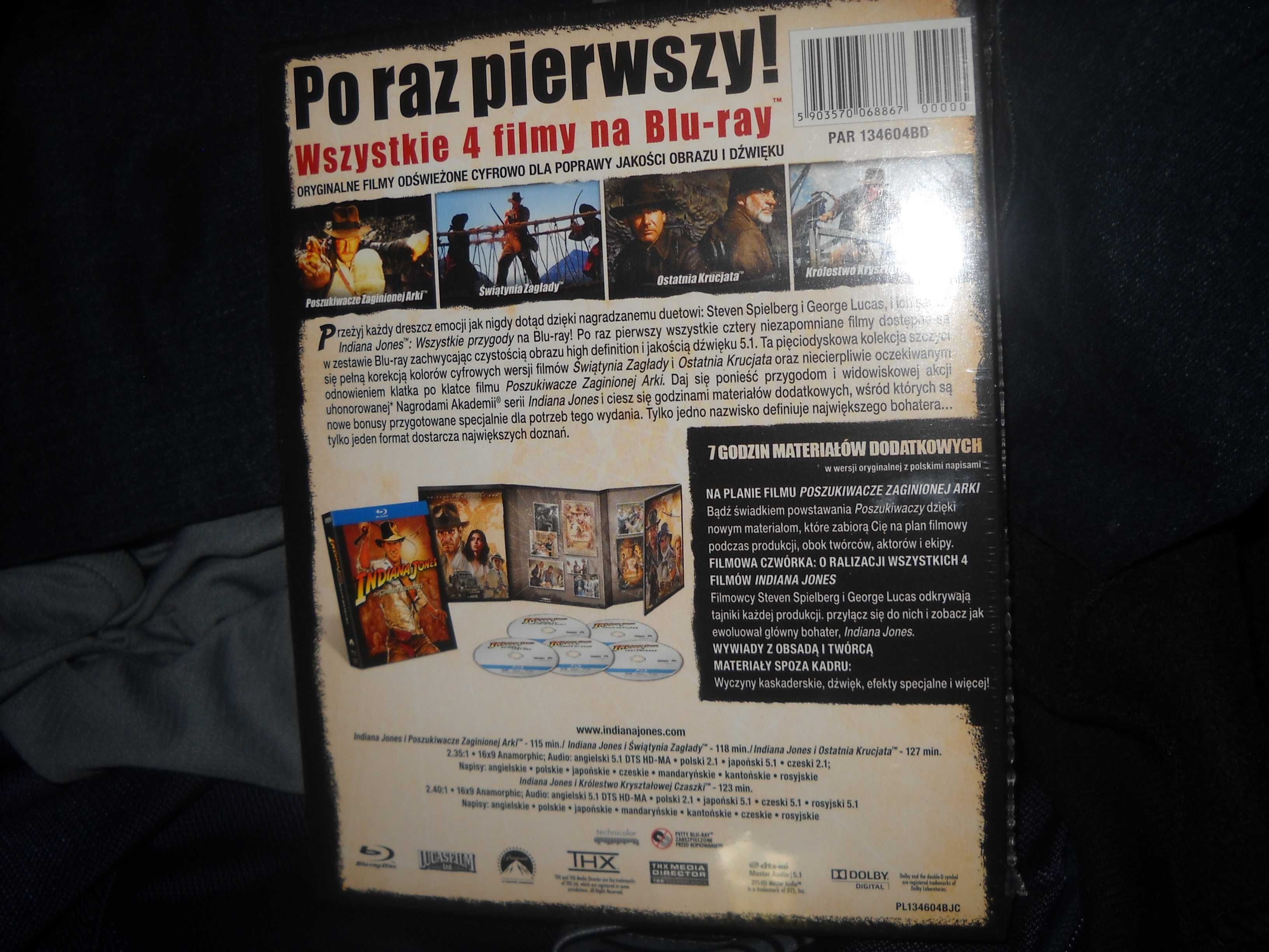 Indiana Jones Quadrilogy - Blu-Ray - FOLIA - Wysyłka Gratis