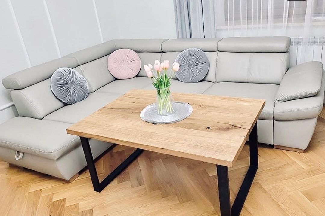 Stolik kawowy ława loft prostokątny 90 cm