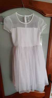 Sukienka dla dziewczynki biała COCCODRILLO