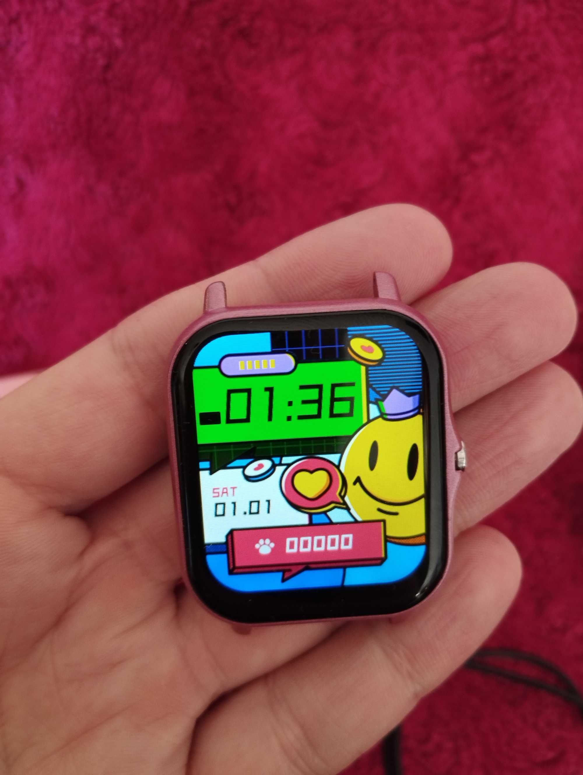 Smartwatch Rosa (Duas Braceletes)