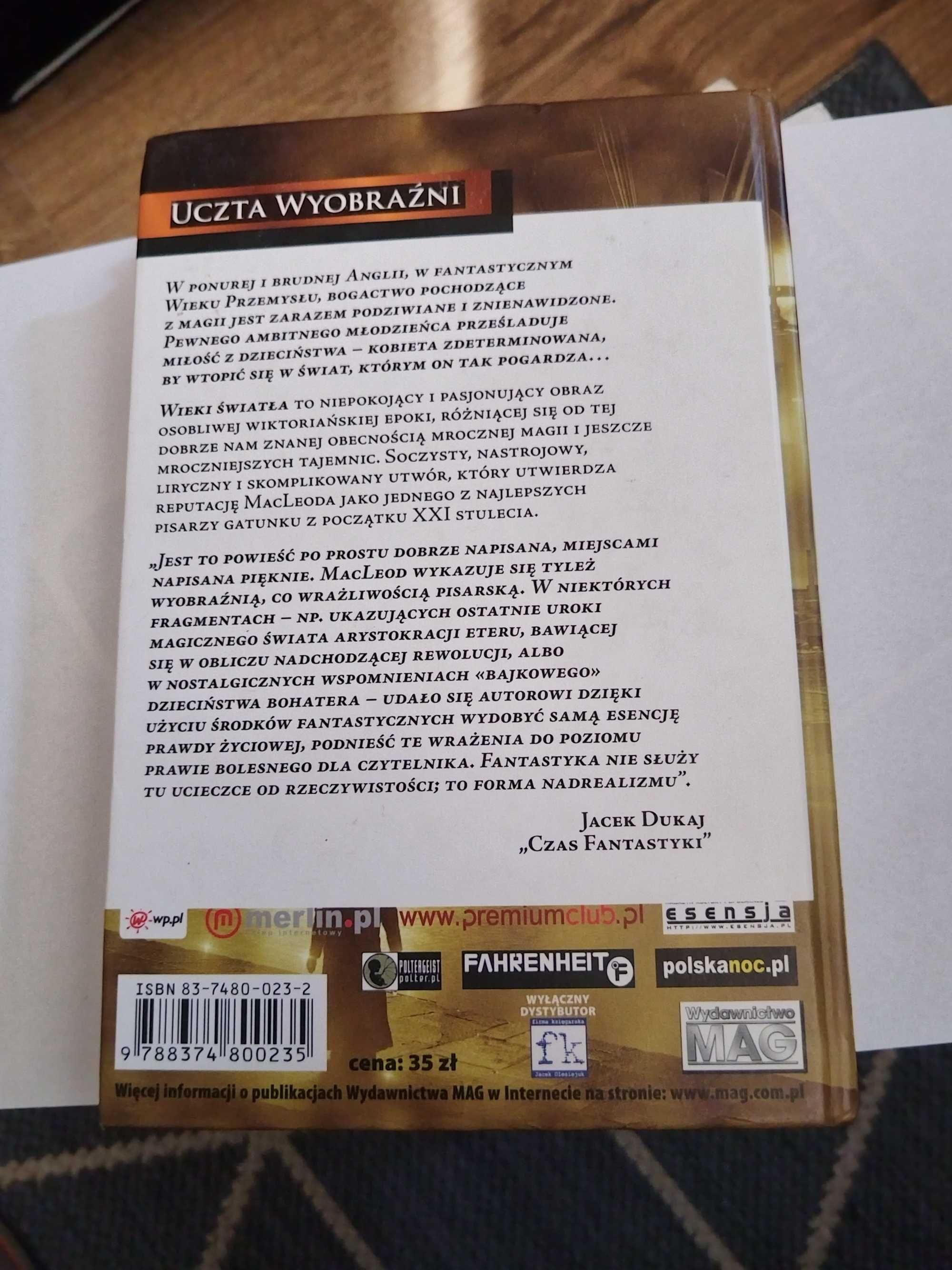 Książka Wieki Światła - Ian R. MacLeod