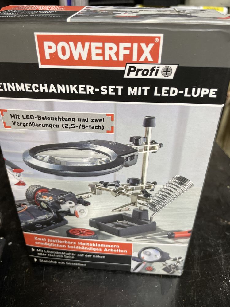 Powerfix lupa do lutowania regulowana z led
