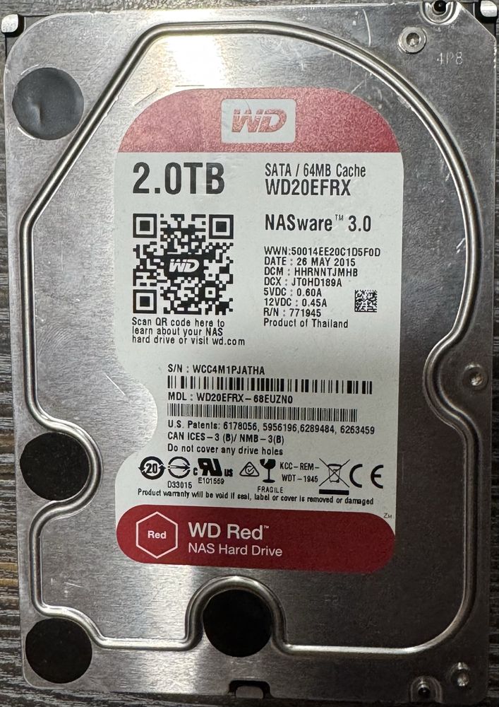 HDD WD Red 2TB (x2)