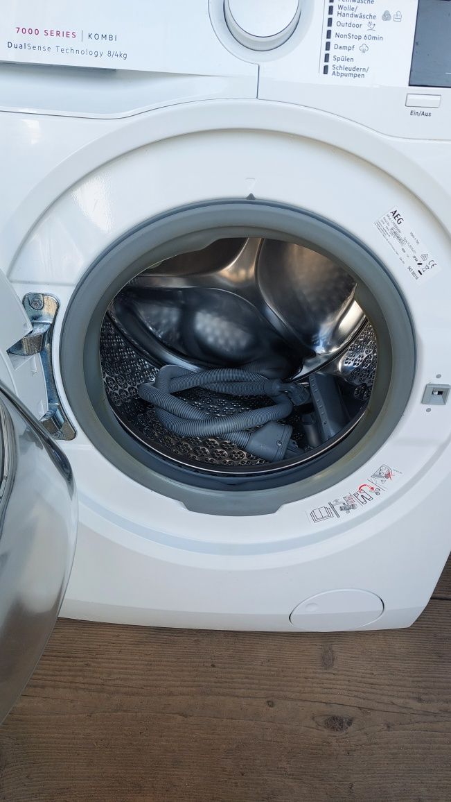 Вузька пральна машина з сушкою 2в1 AEG