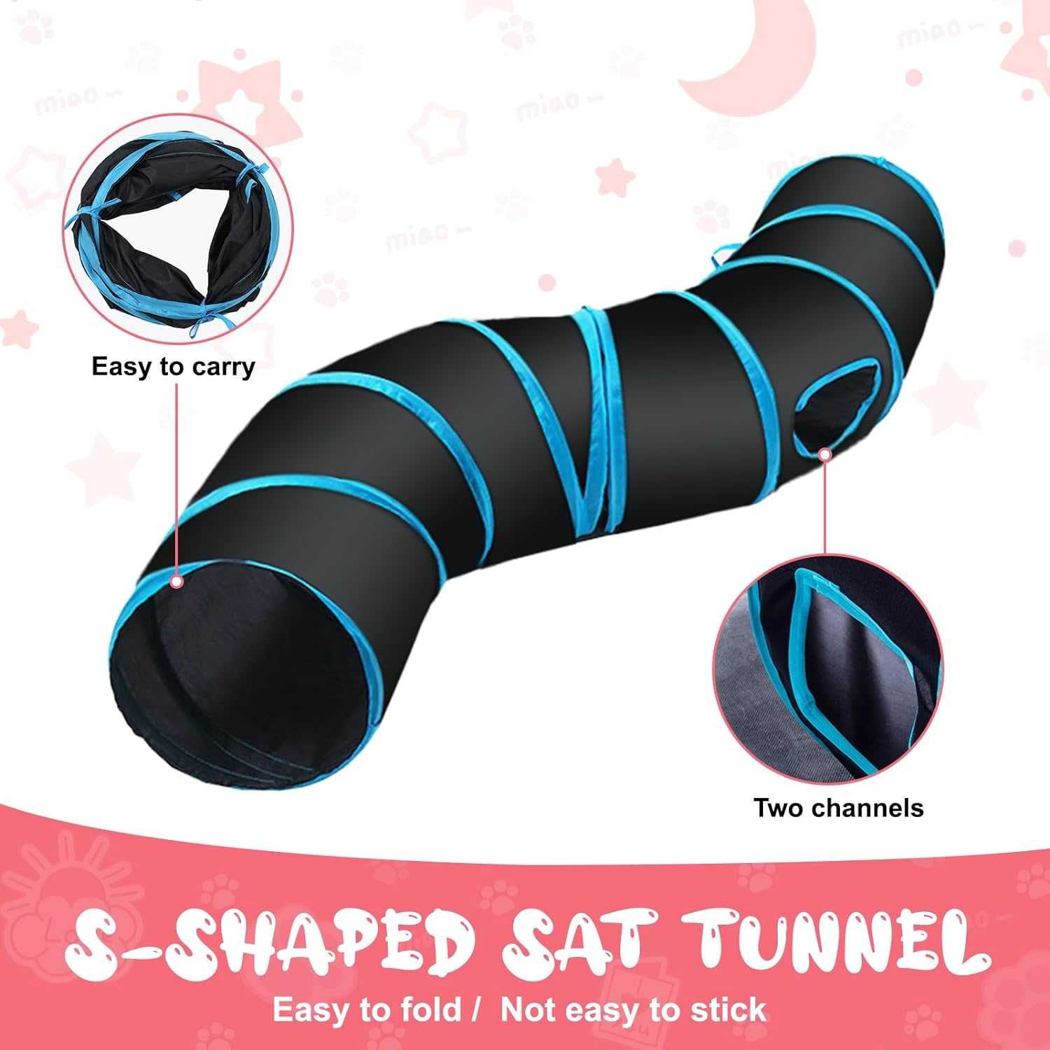 Kit brinquedos para gatos com túnel peixes bolas sinos [33 peças] NOVO