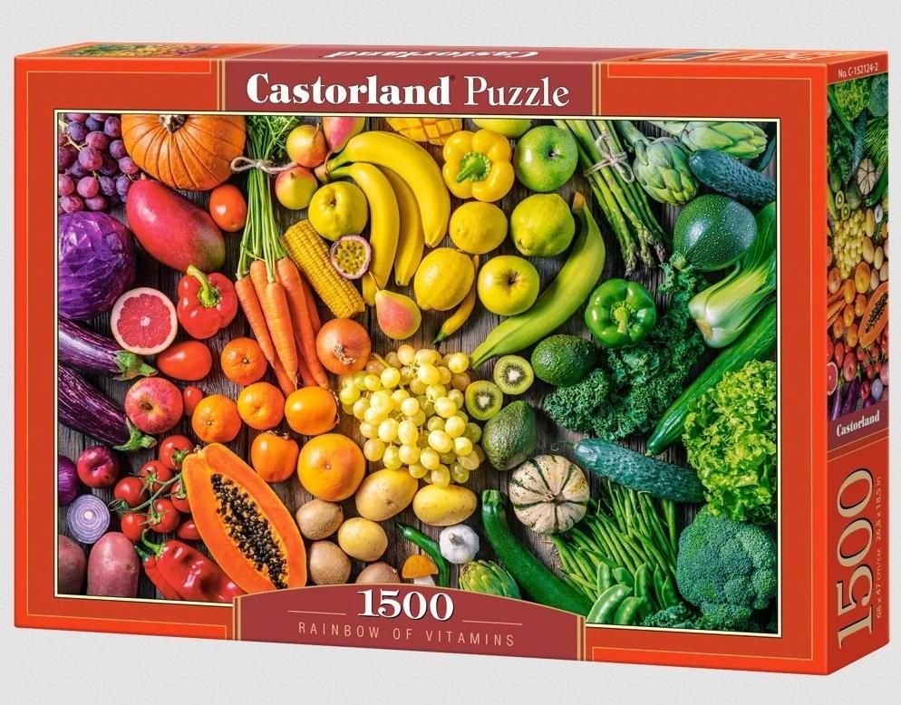 Puzzle 1500 Rainbow Of Vitamins Castor, Castorland