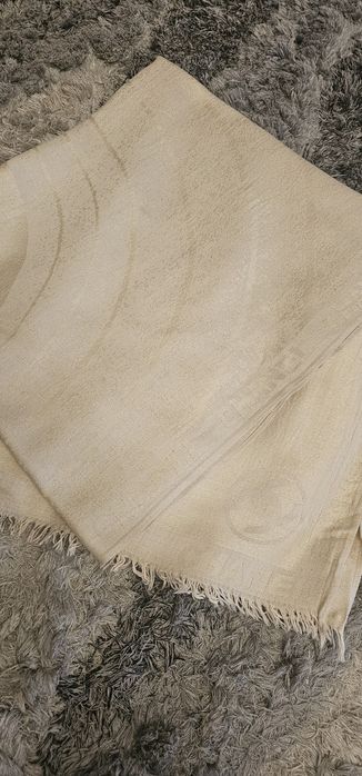 Szalik kremowy 100% bawełna Chanel