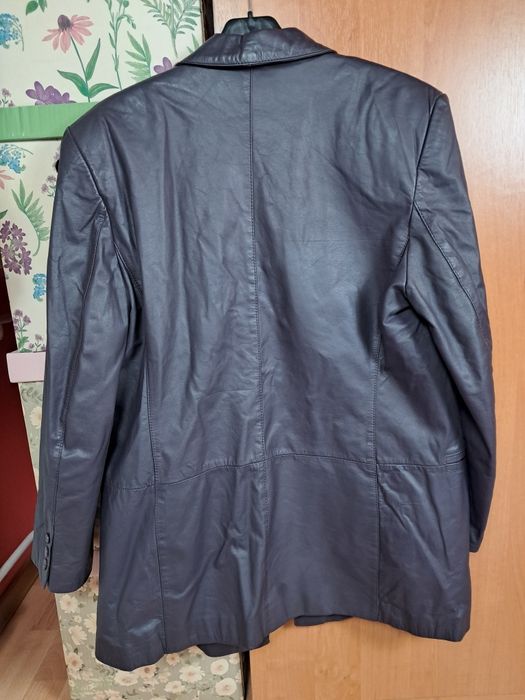 Kurtka Marynarka Skórzana Żakiet Betty Barclay Jesienna Oversize