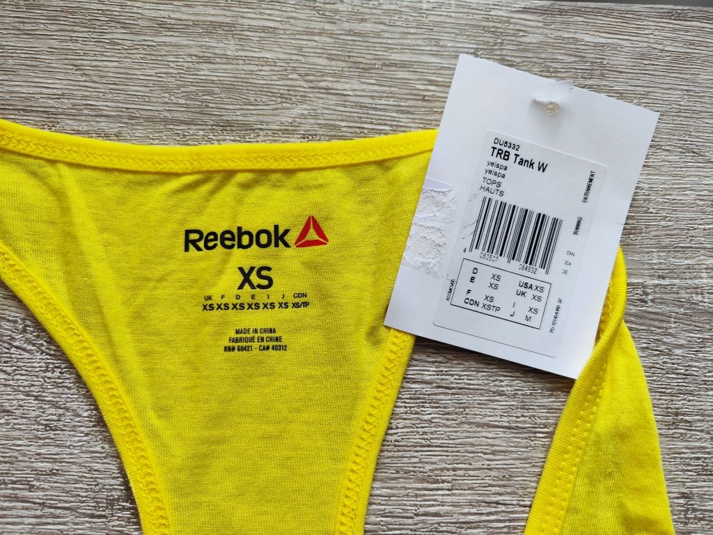 Koszulka top tank treningowa Reebok, damska, rozmiar XS, nowa z metką.