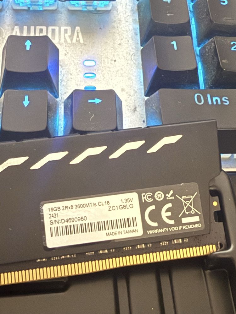 LEXAR THOR DDR4 32GB ram 3600mhz