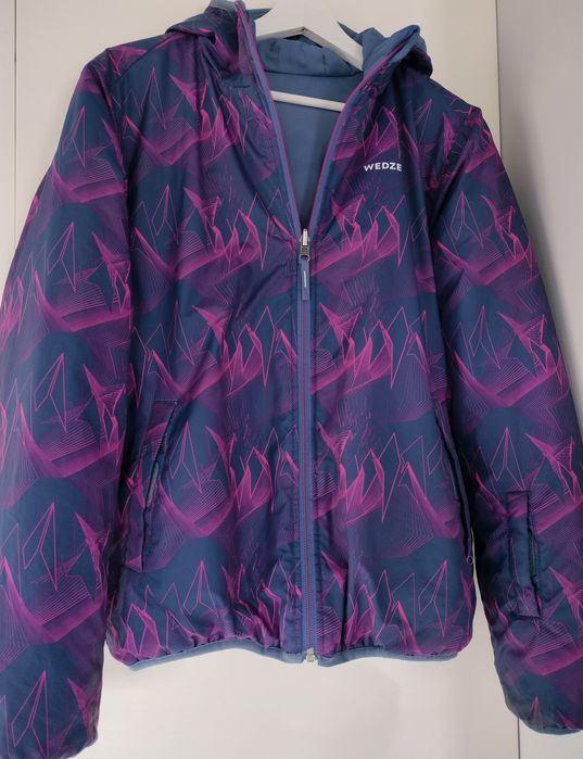 Kurtka dwustronna młodzieżowa unisex Decathlon