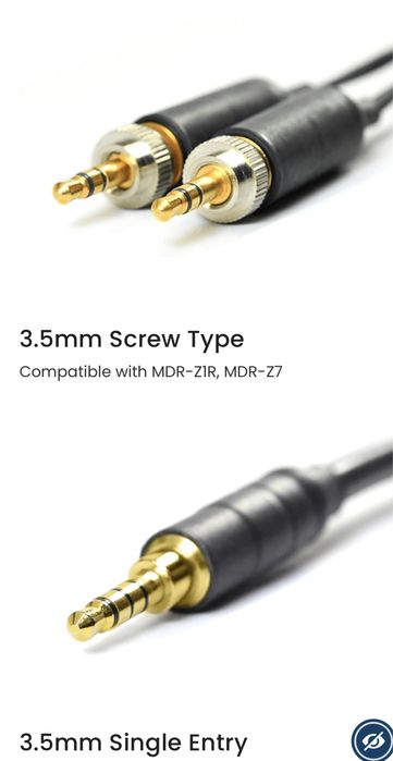 Cabos Silver Dragon Premium para Sony Headphones MDR-Z1R, MDR-Z7 e MDR Z MKII e Sennheiser HD 800/S e HD820