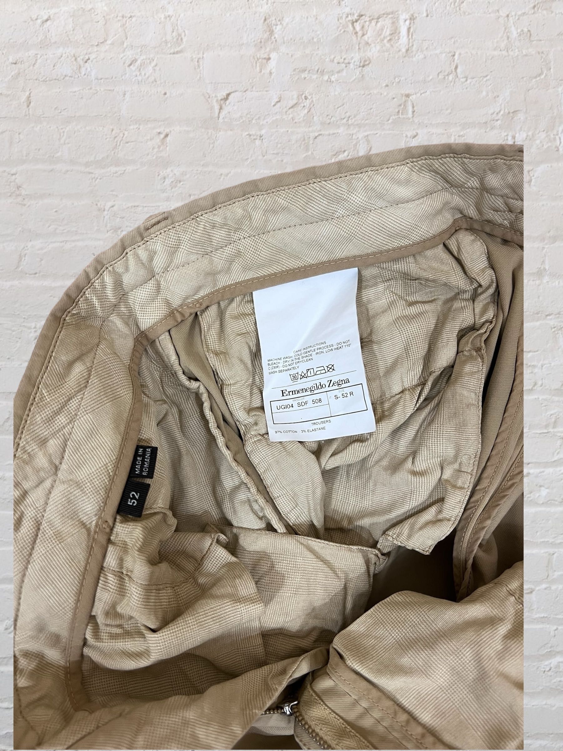 Ermenegildo Zegna roz. 50 męskie spodnie chino