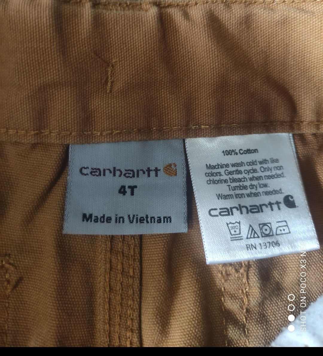 Дитячі джинсові шорти Carhartt  [original]  на дитину 4-5 років