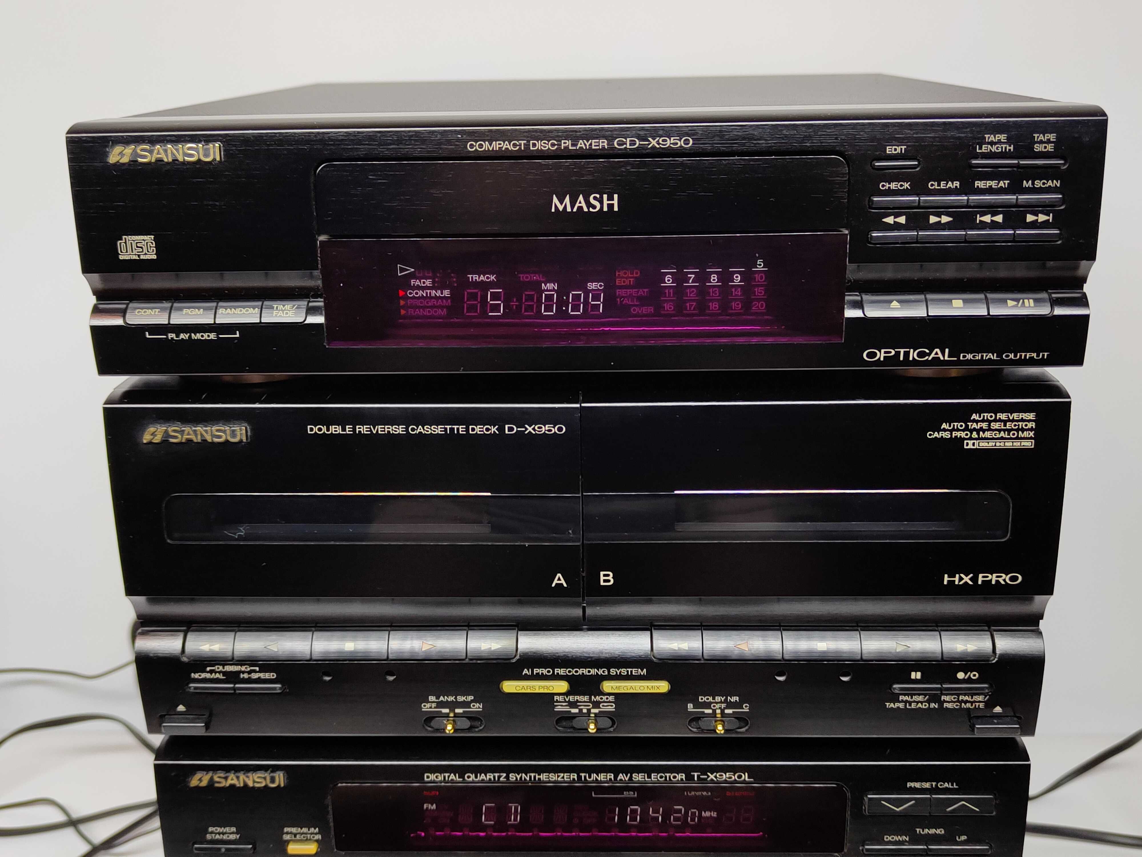 SANSUI A-X750 wieża stereo z pilotem