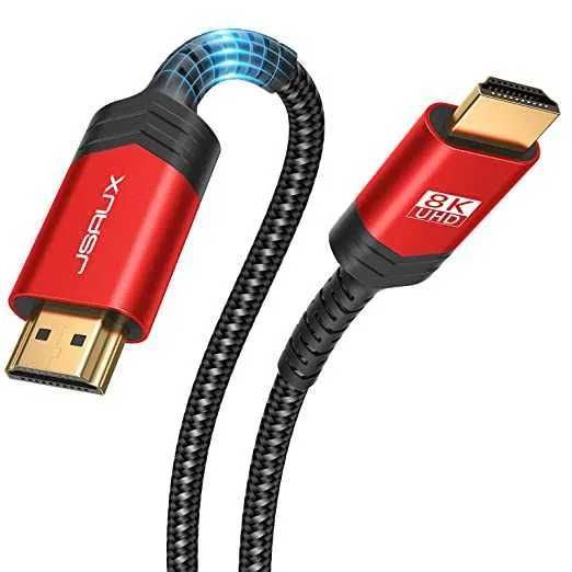 JSAUX Kabel HDMI 2.1 8K 2M Ultra HD kabel o wysokiej szybkości 10m