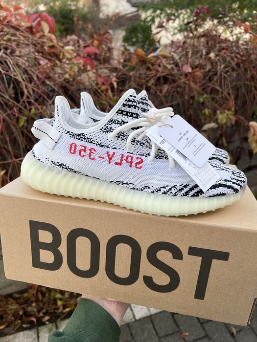 Adidas Yeezy Boost 350 V2 Zebra sneakersy niskie biało czarne 42 2/3