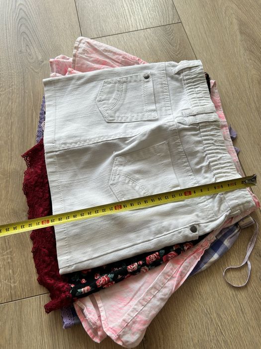 Spodniczka jeansowa z falbankami