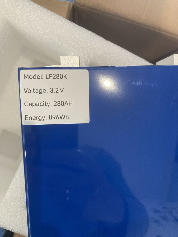 Продам lifepo4 eve lf280k grade a 4шт плюс bms