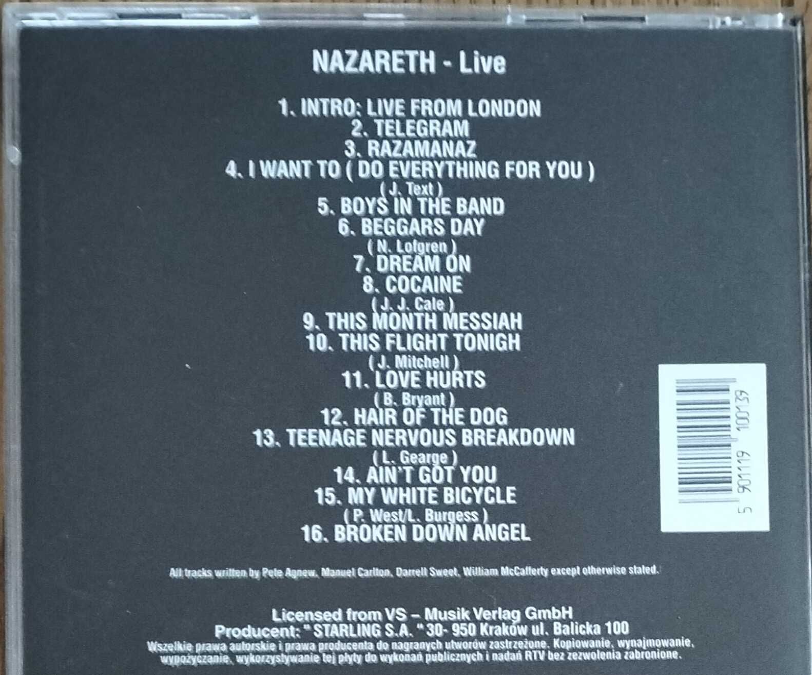 Nazareth  Live  CD