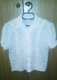 Блуза (блузка) белая р.140-152 (школьная форма) ТОЛЬКО ДОНЕЦК