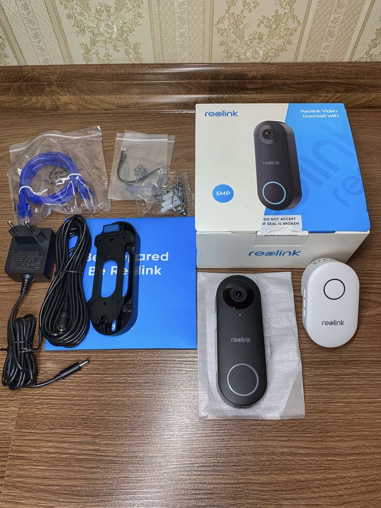 Wifi, POE видеозвонок 5MP Reolink вызов на мобильный , видеокамера