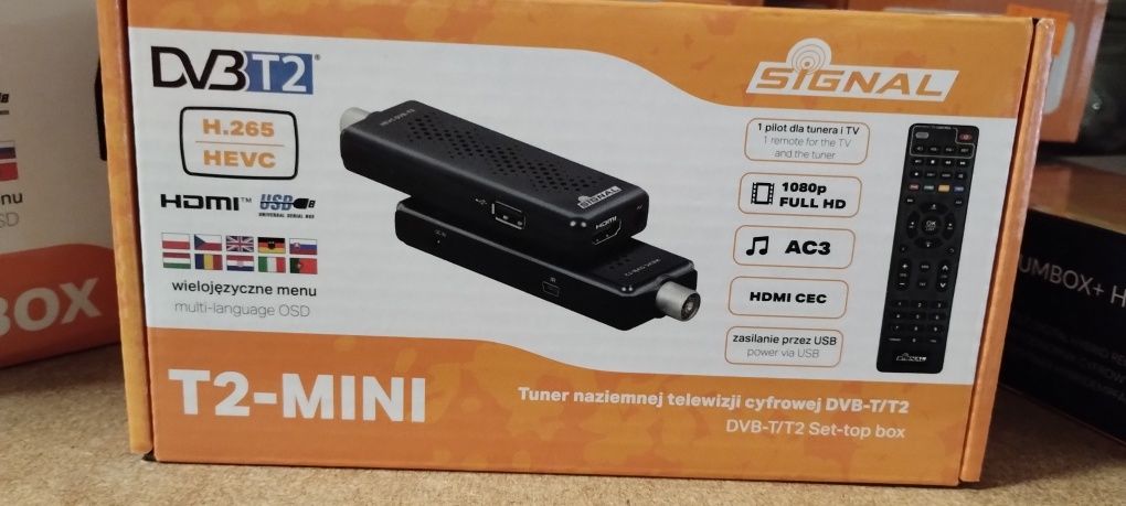 Tuner dekoder DVB-T 2 hevc 265 NOWE