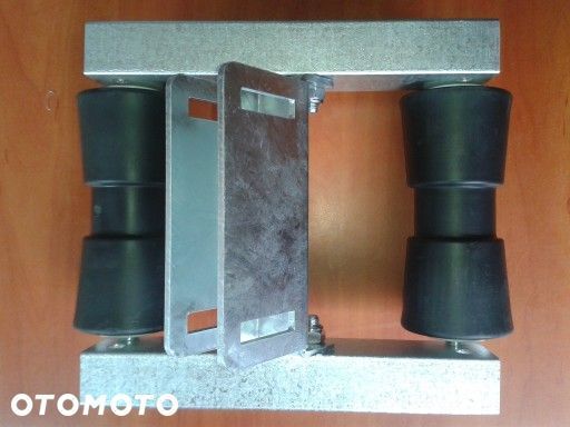 Wózek do przyczepy podłodziowej, rolki wózek wahadłowy dwurolkowy,