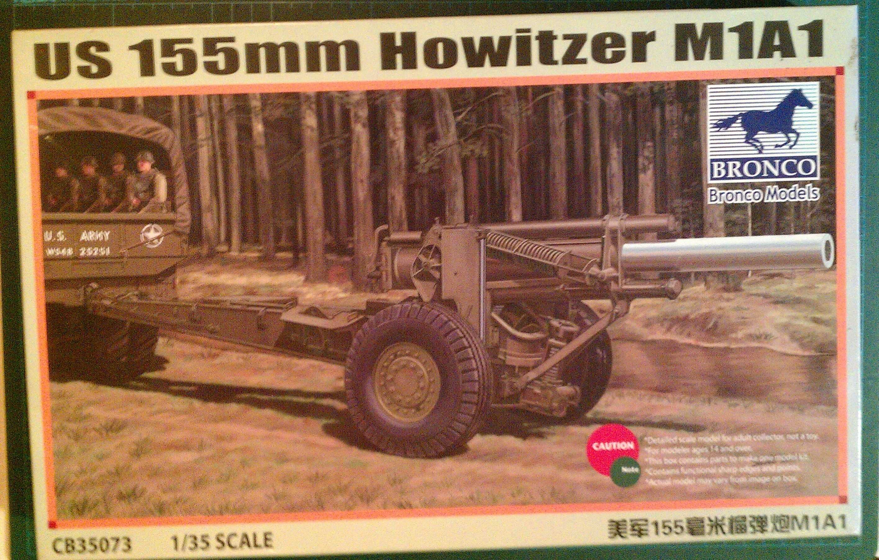 Bronco 1:35 US 155 mm Howitzer M1A1+Dodatek