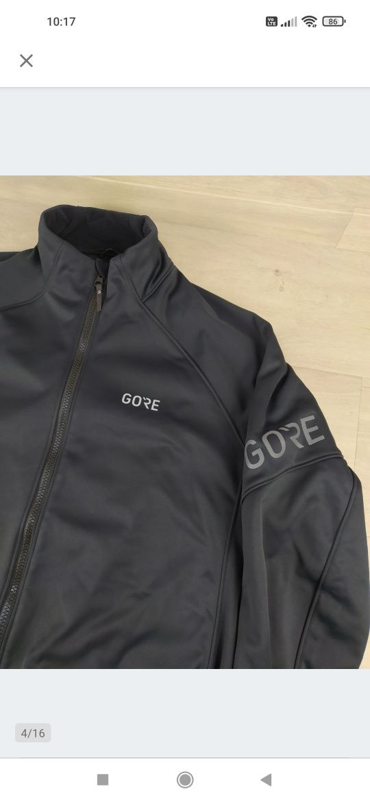 Gore Wear Kurtka termiczna typu softshell z podszewką z polaru XXL OUT
