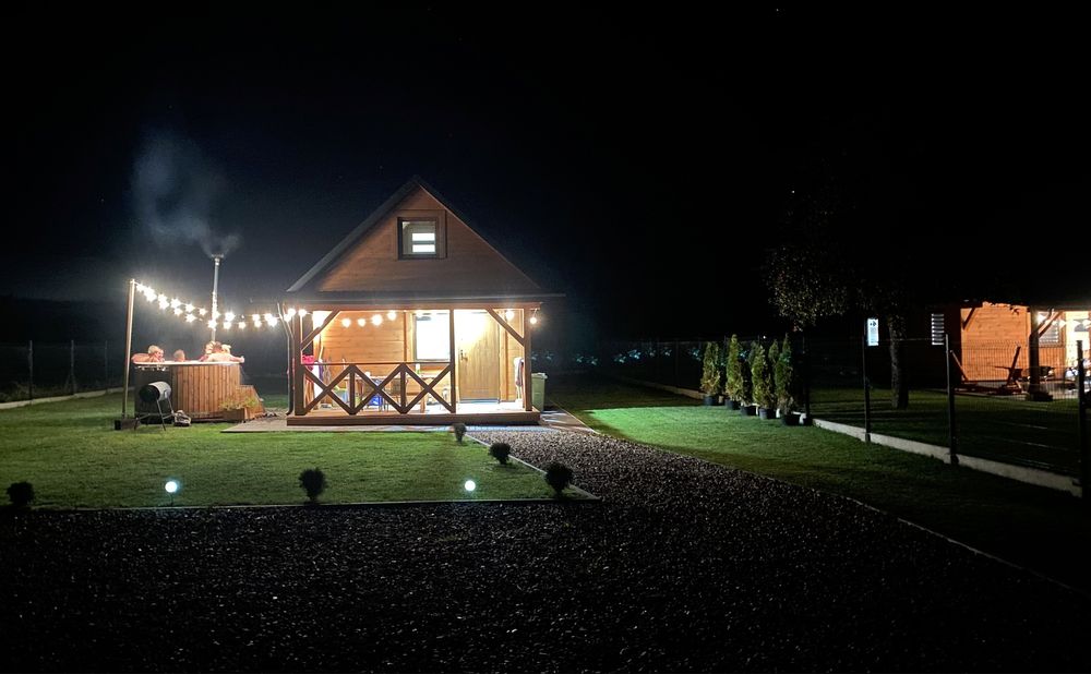 Domek z balią do wynajęcia nad jeziorem, nocleg podlasie