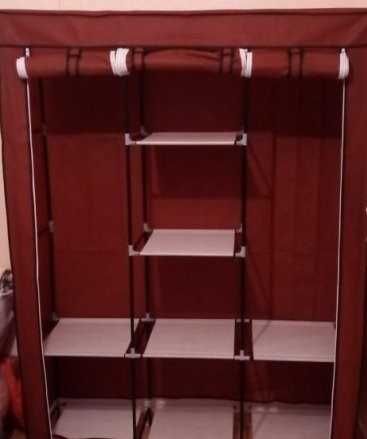 Шкаф каркасний тканєвий складний 130х45х175 см