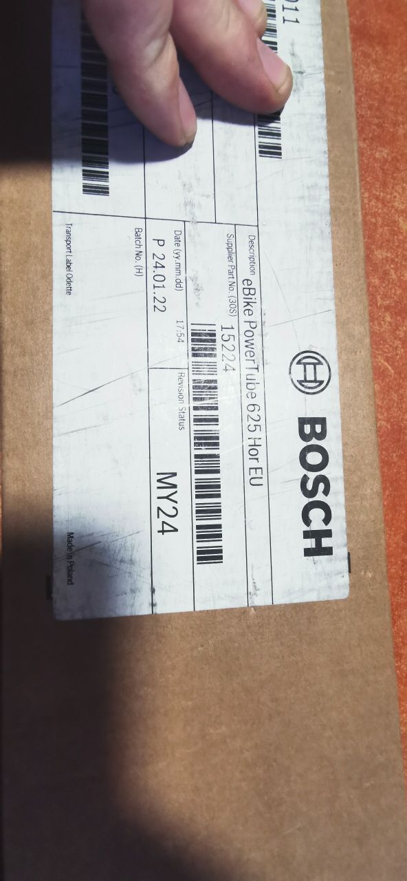 Nowa bateria bosch pawertube 625 pozioma