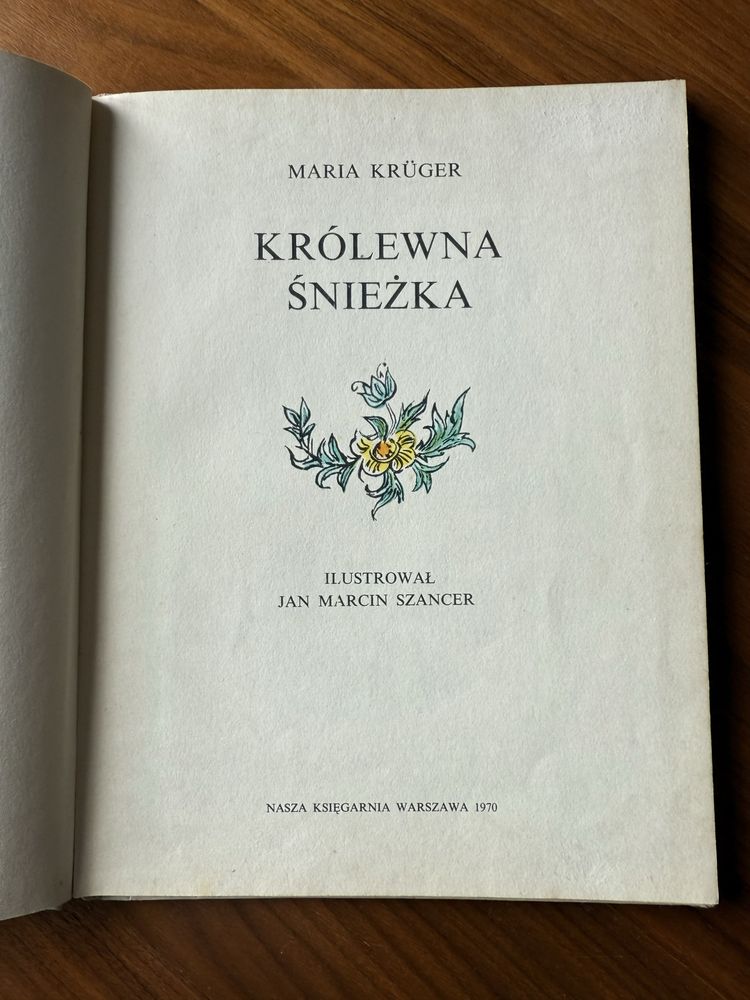 Królewna Śnieżka Maria Kruger wyd. 1970