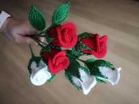 Rosas em crochet