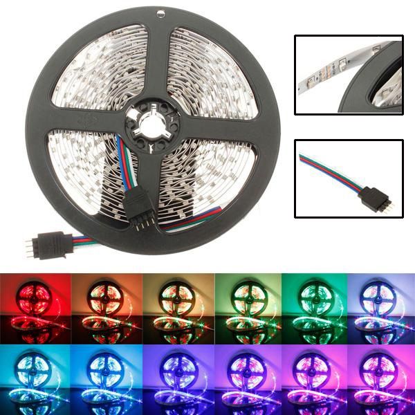 Світлодіодна стрічка SMD 5050 RGB LED 5 м IP65 з пультом та блоком жив