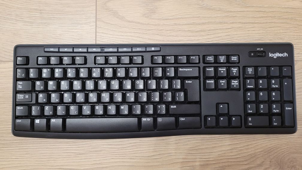 Продам неробочу безпровідну клавіатуру Logitech k270