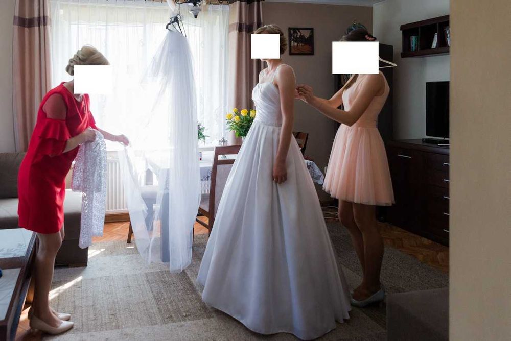 suknia ślubna welony bolerko